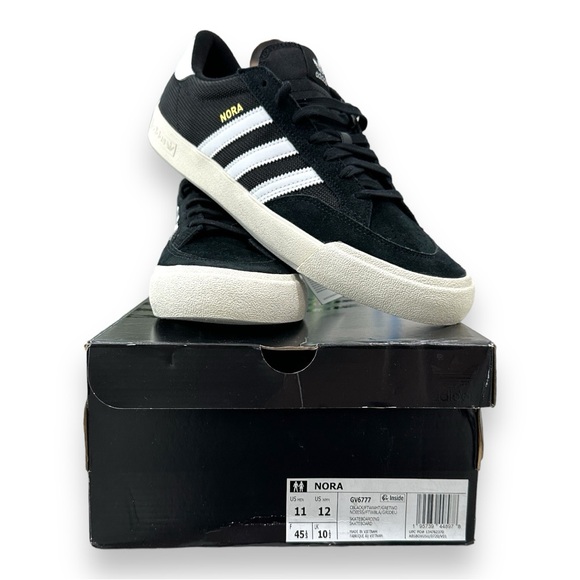 adidas Nora Shoes Black/White NEW IN BOX size various - Picture 6 of 12